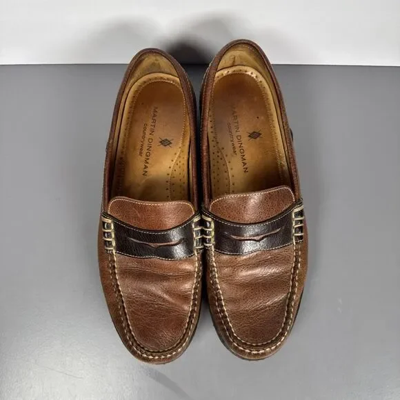 MARTIN DINGMAN Countrywear Leather Penny Loafers VIBRAM  display picture 3